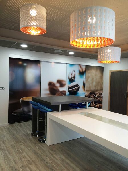Usine de production de café