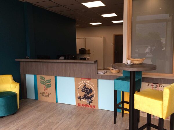 Usine de production de café